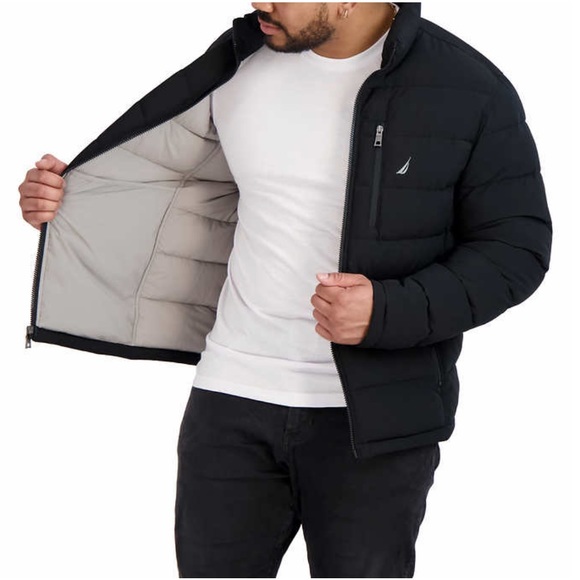 Nautica Men's Quilted Puffer Jacket - Picture 2 of 8
